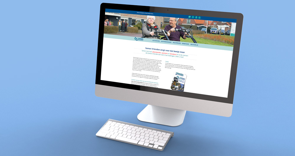 Nieuwe website voor Samen Vrienden