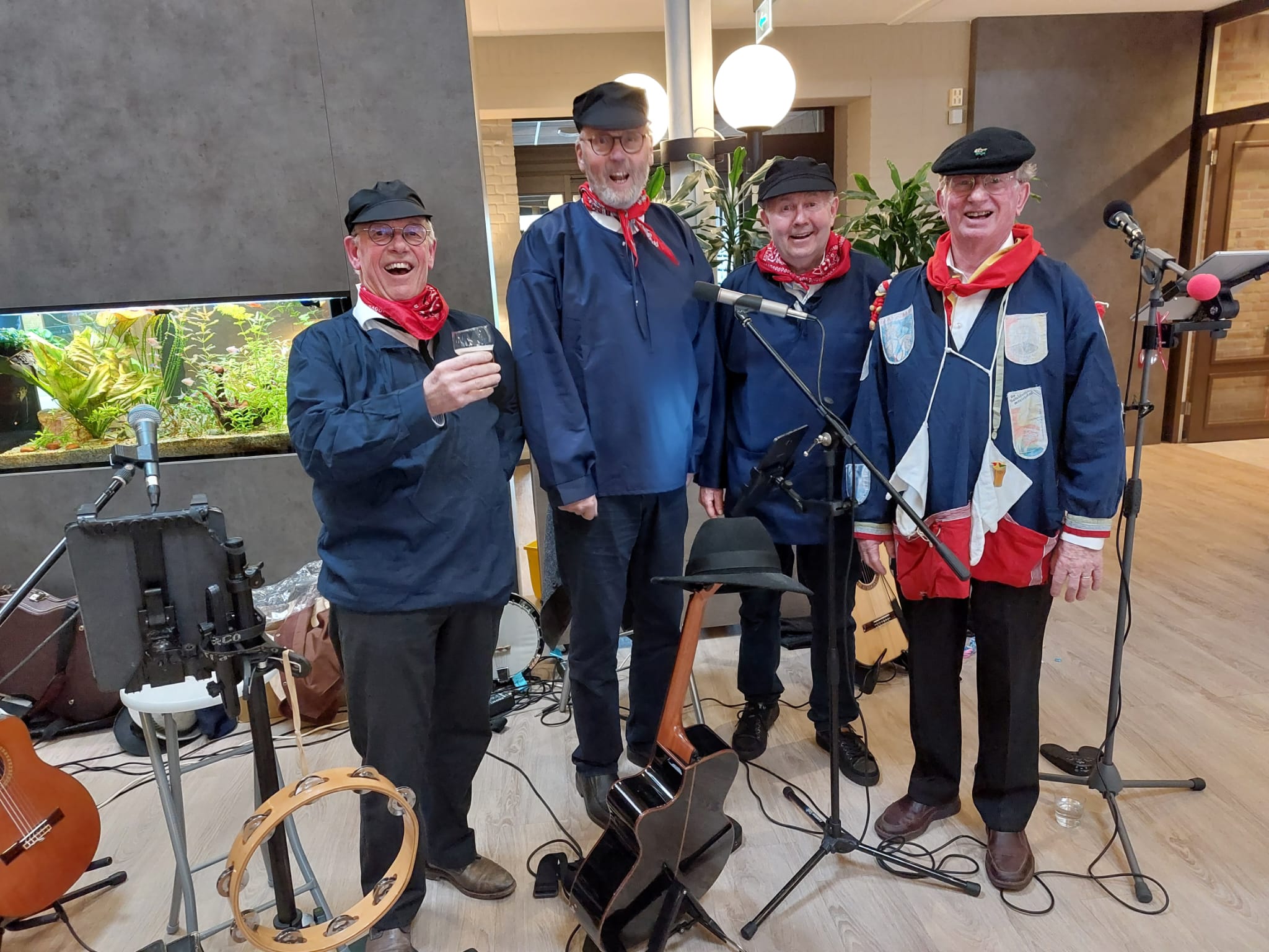 Op 16 februari waren The Old Friends in Kapellehof te Den Oever