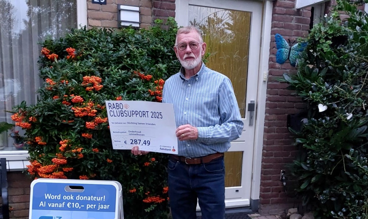 Uitslag Rabo Club Support € 287,49. Dank u wel voor uw stem!