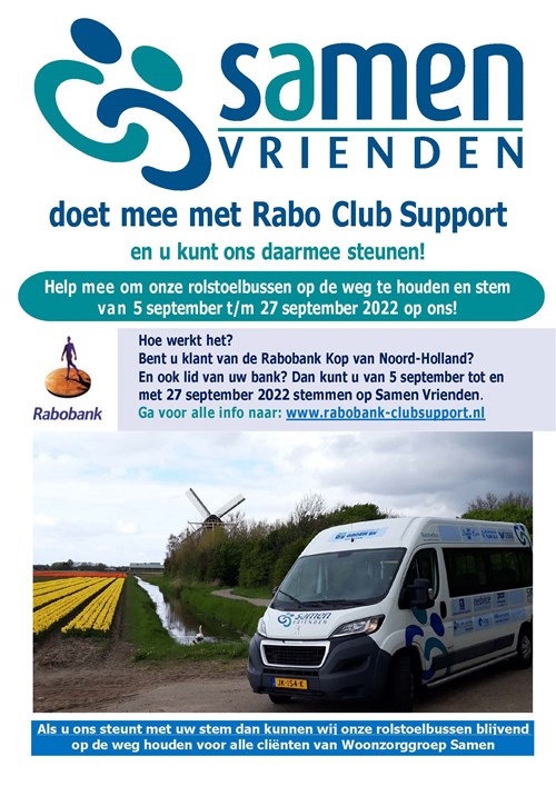 Help Samen Vrienden en stem op ons!