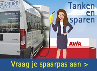 Help Samen Vrienden door te tanken bij Avia