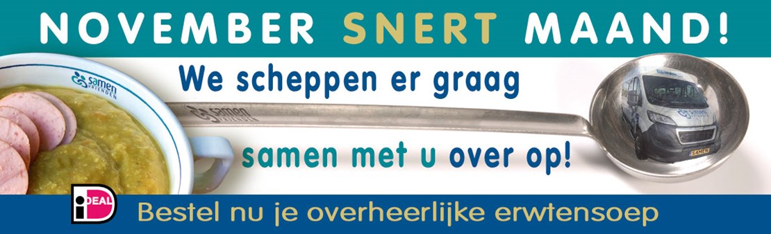 Onze bussen rijden op erwtensoep in November! Tank mee!